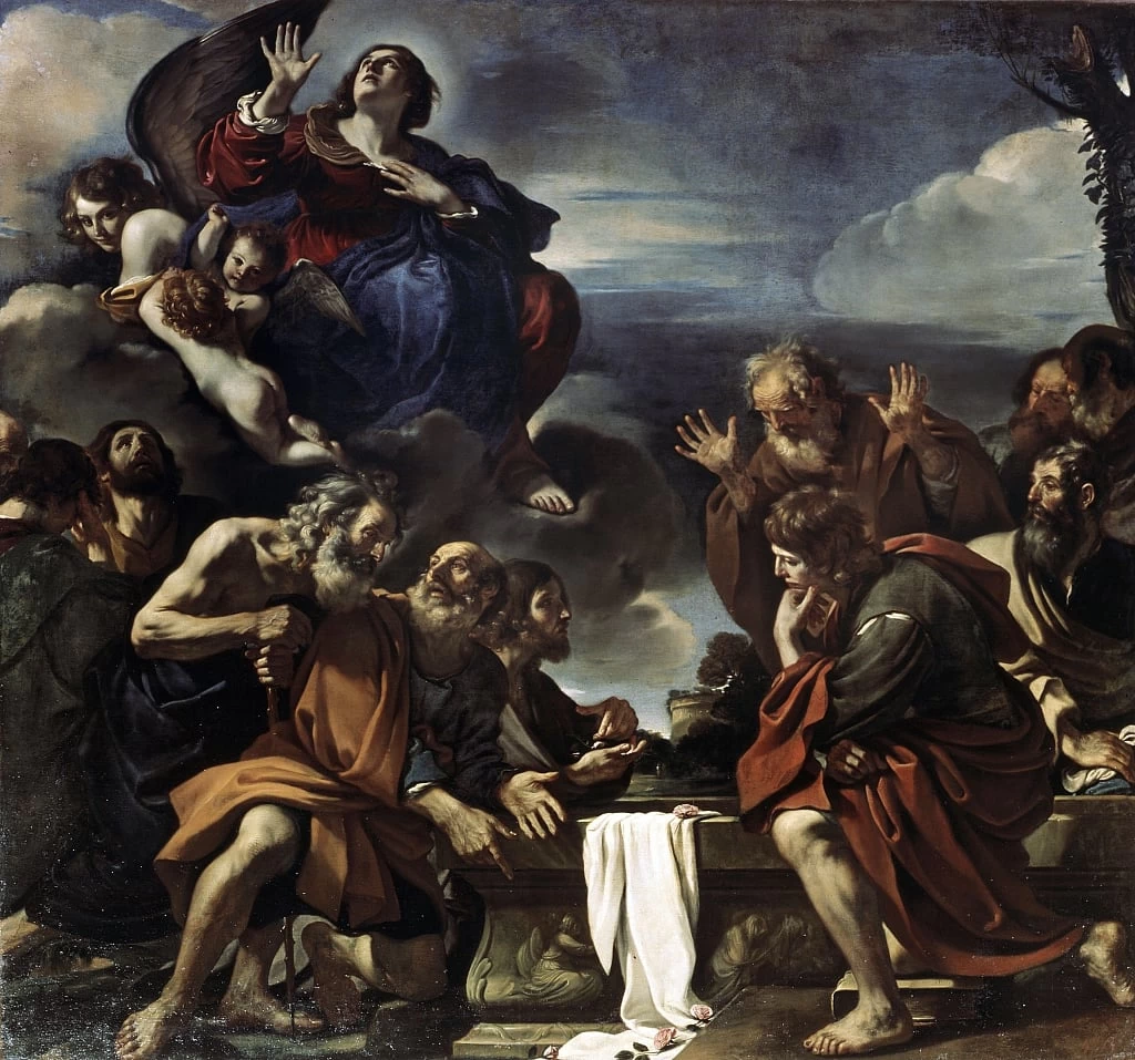 Giovanni Francesco Barbieri, il Guercino - Assunzione della Beata Vergine Maria, 1623, hermitage, San Pietroburgo